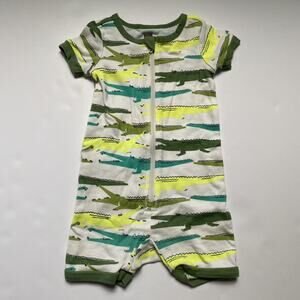 Tea Collection Alligator Zip Up Pajamas